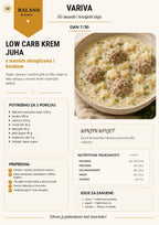 Low carb krem juha s mesnim okruglicama i korabom iz kuharice 30 variva
