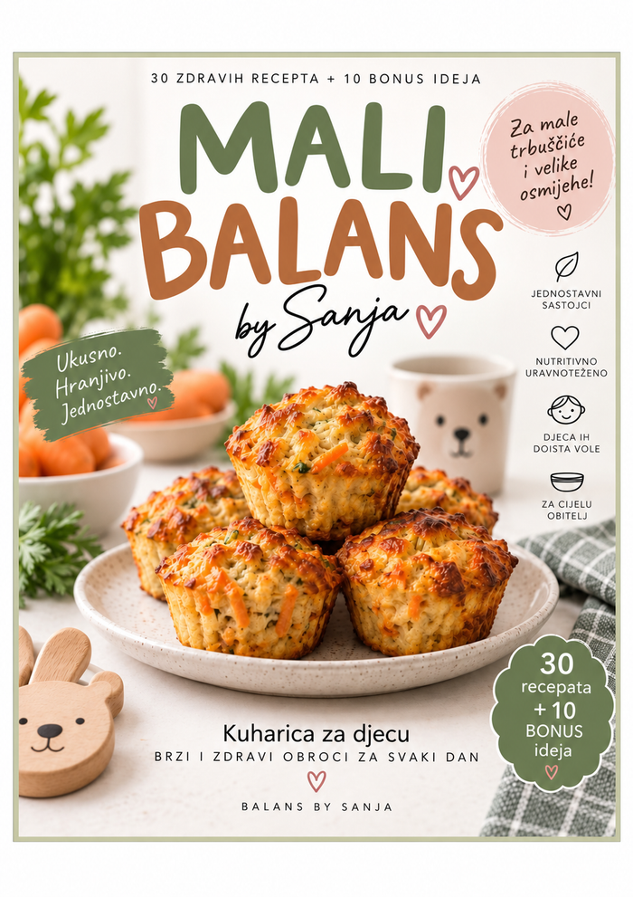MALI BALANS – kuharica za djecu | 30 zdravih recepata + 10 bonus ideja