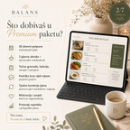 Što dobivaš u BALANS Premium paketu – individualni plan prehrane, točne gramaže, tjedne korekcije i podrška