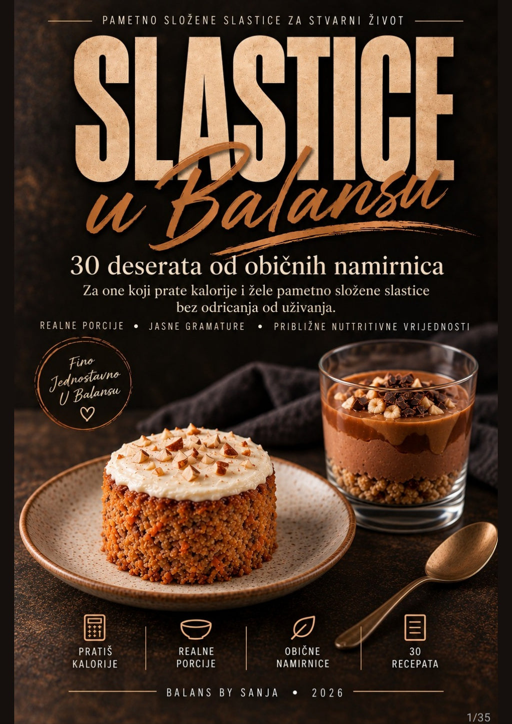 Digitalna kuharica 30 slastica za kalorijski deficit – Balans by Sanja