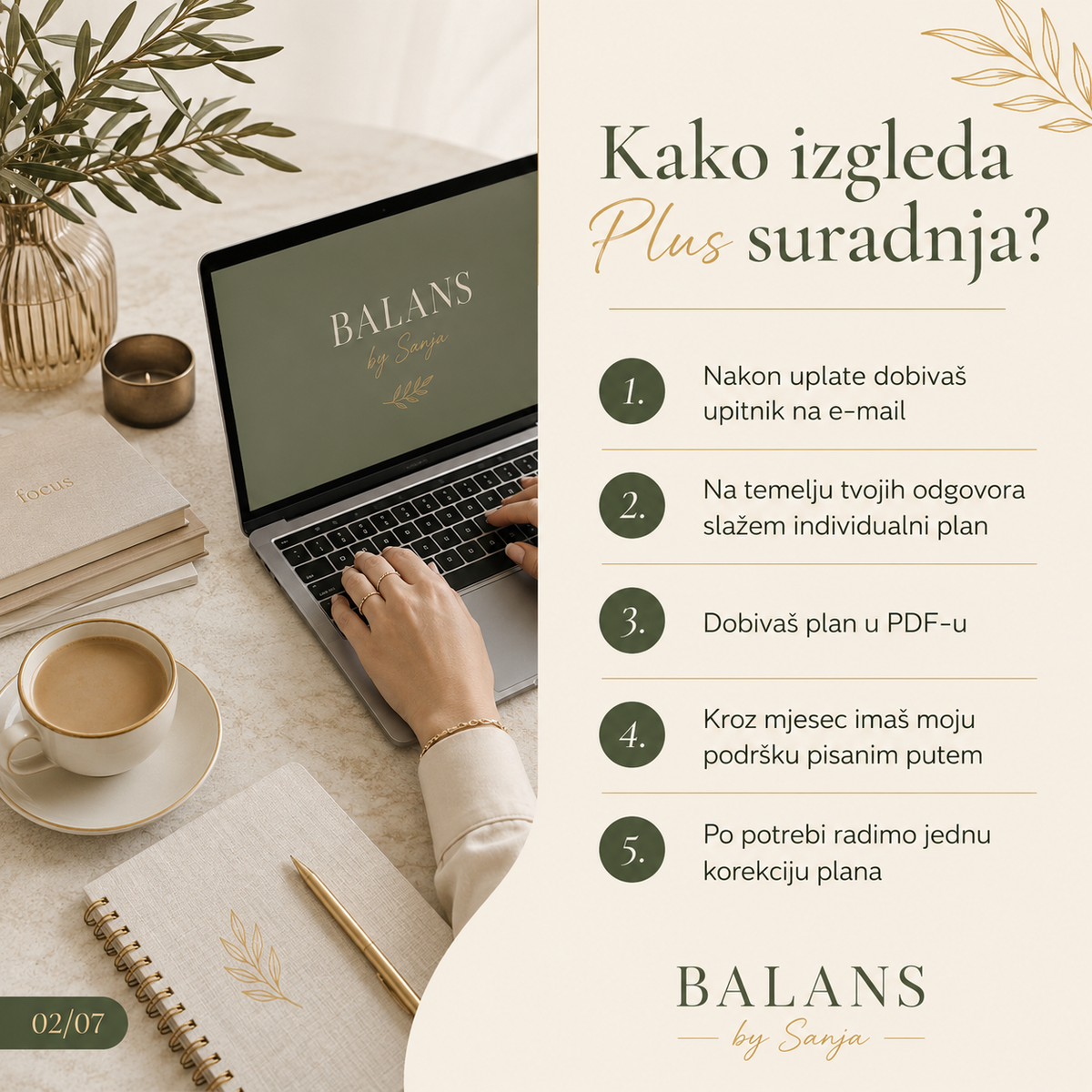 BALANS Plus – plan prehrane za 30 dana s pisanom podrškom