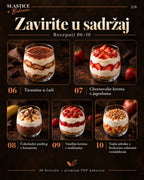 Sadržaj kuharice Slastice u Balansu – recepti 6 do 10, tiramisu i cheesecake