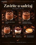 Sadržaj kuharice Slastice u Balansu – recepti 11 do 15, čokoladne kreme i cheesecake